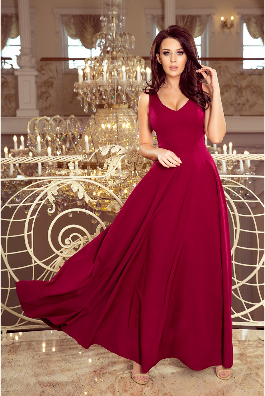 rochie bordo pentru nunta